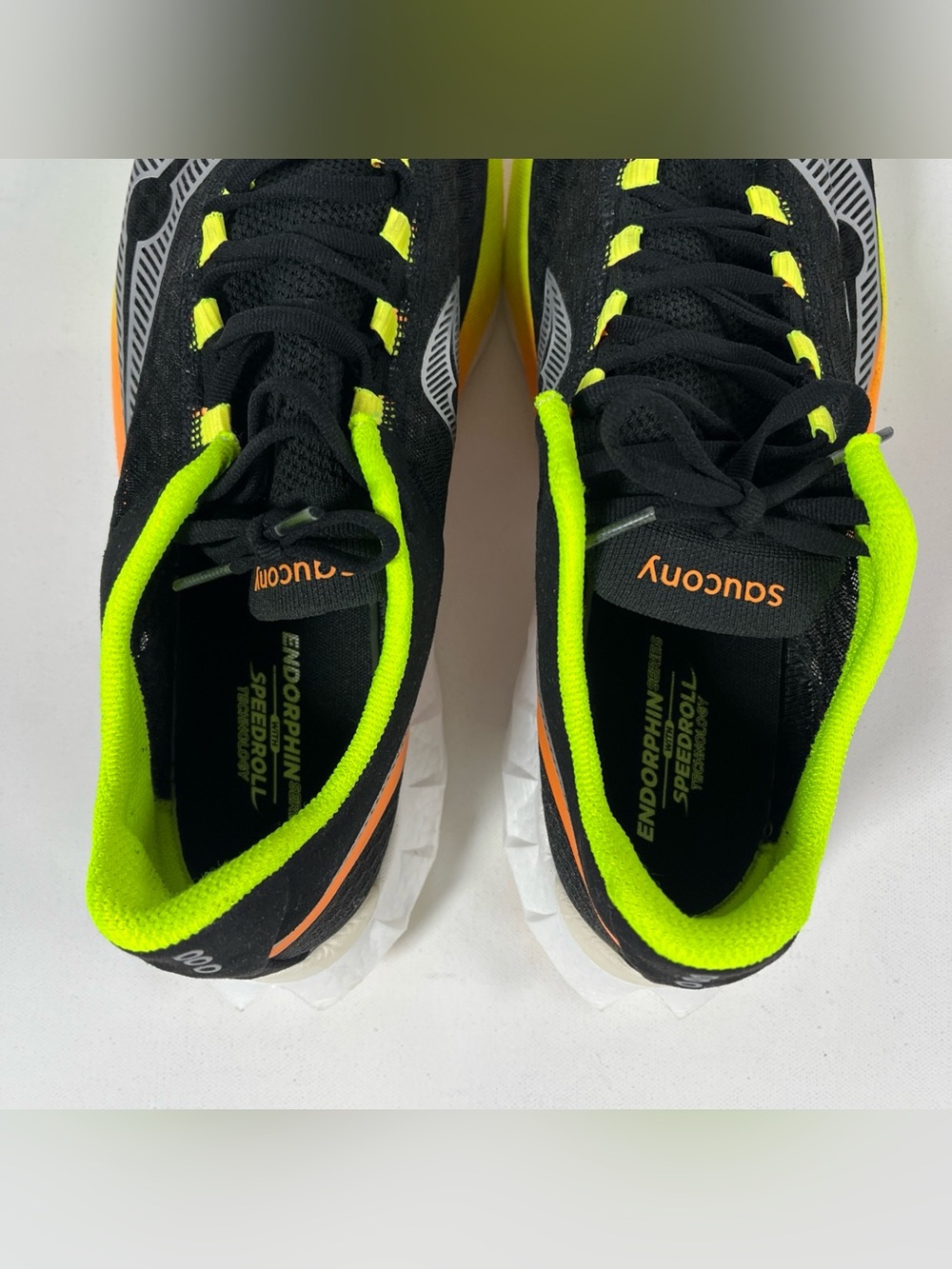 Saucony Endorphin Pro 4 S20939-343 Running Shoes Black Mesh Yellow Men’s 12.5 - Picture 9 of 12
